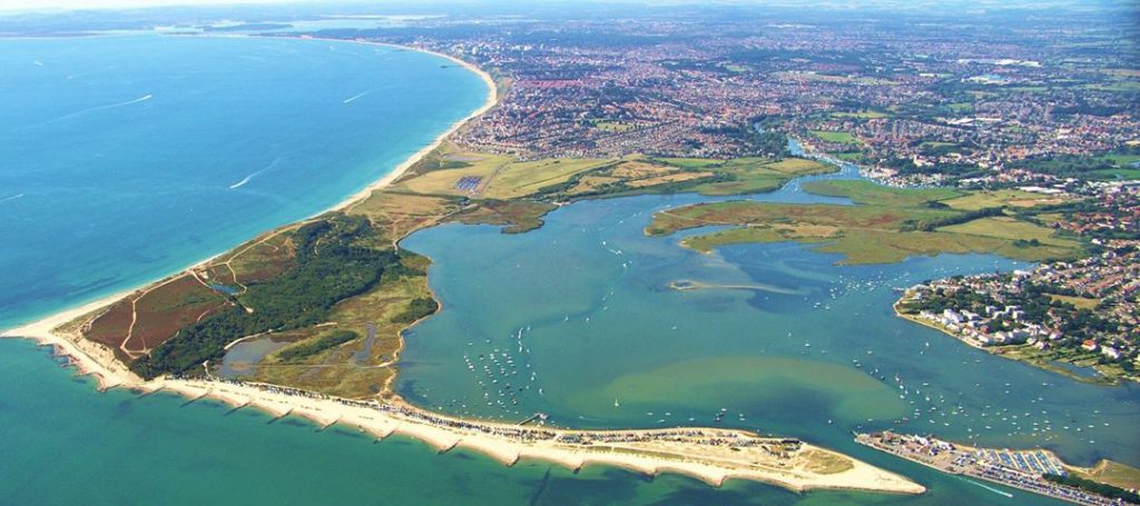 Aerial shot of Dorset