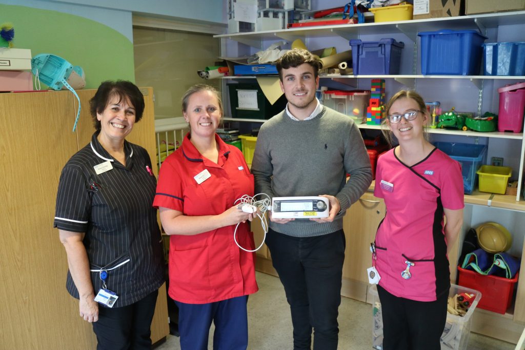 Hospital staff with their new equipment