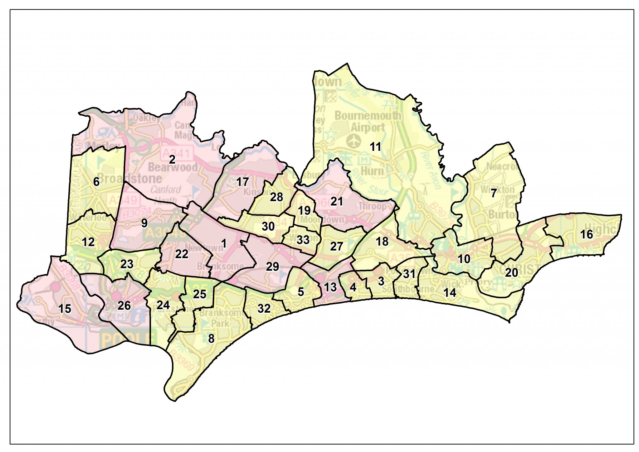 Ward boundaries finalised for new (BCP) Bournemouth, Christchurch and