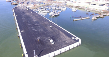 Poole harbour aerial shot