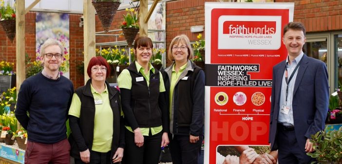 Haskins Garden Centre in Ferndown nominates Faithworks Wessex as its Charity of the Year
