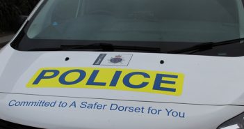 Close up of police car