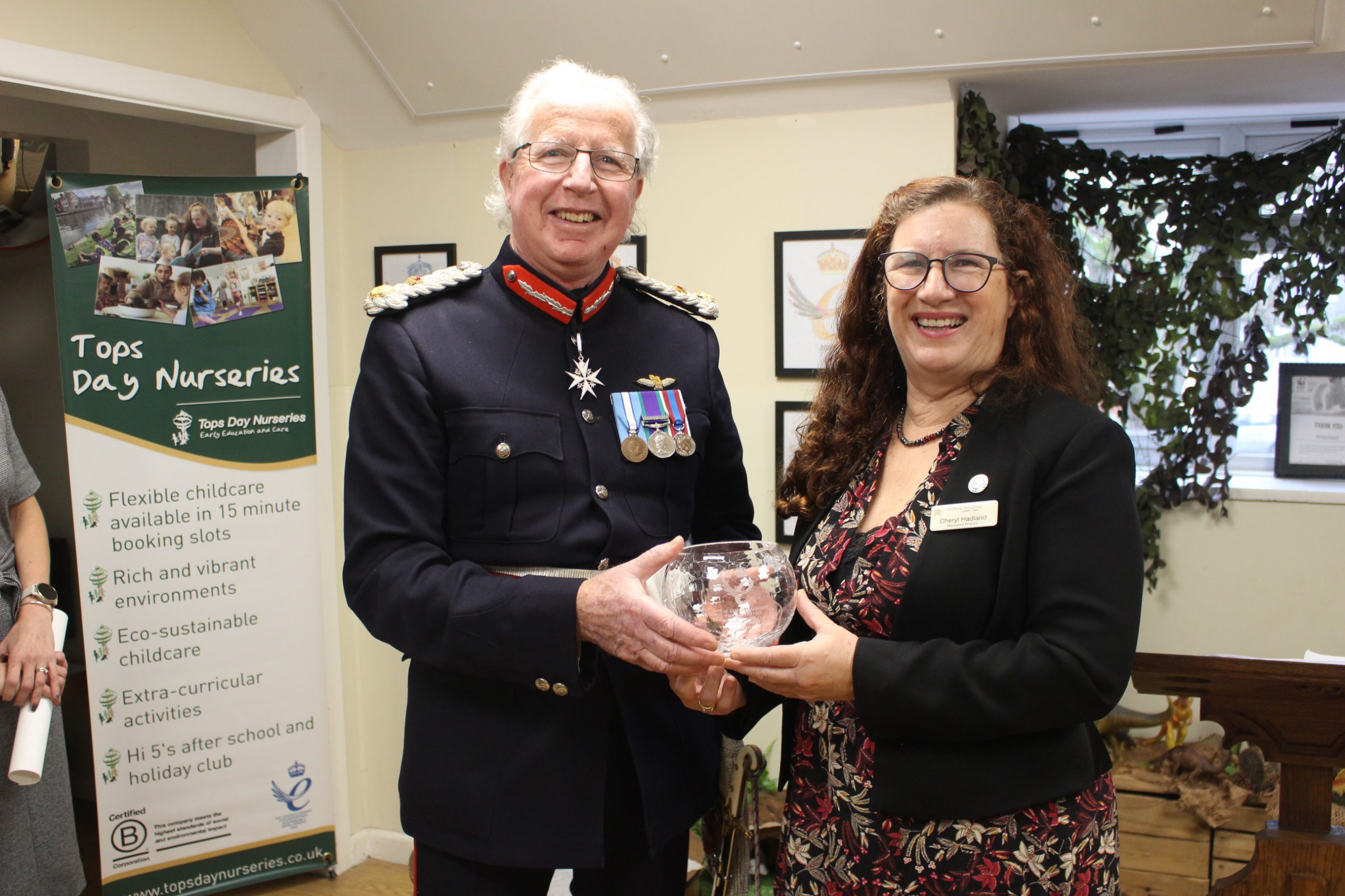 Tops Day Nursery accepting King's Award for Enterprise